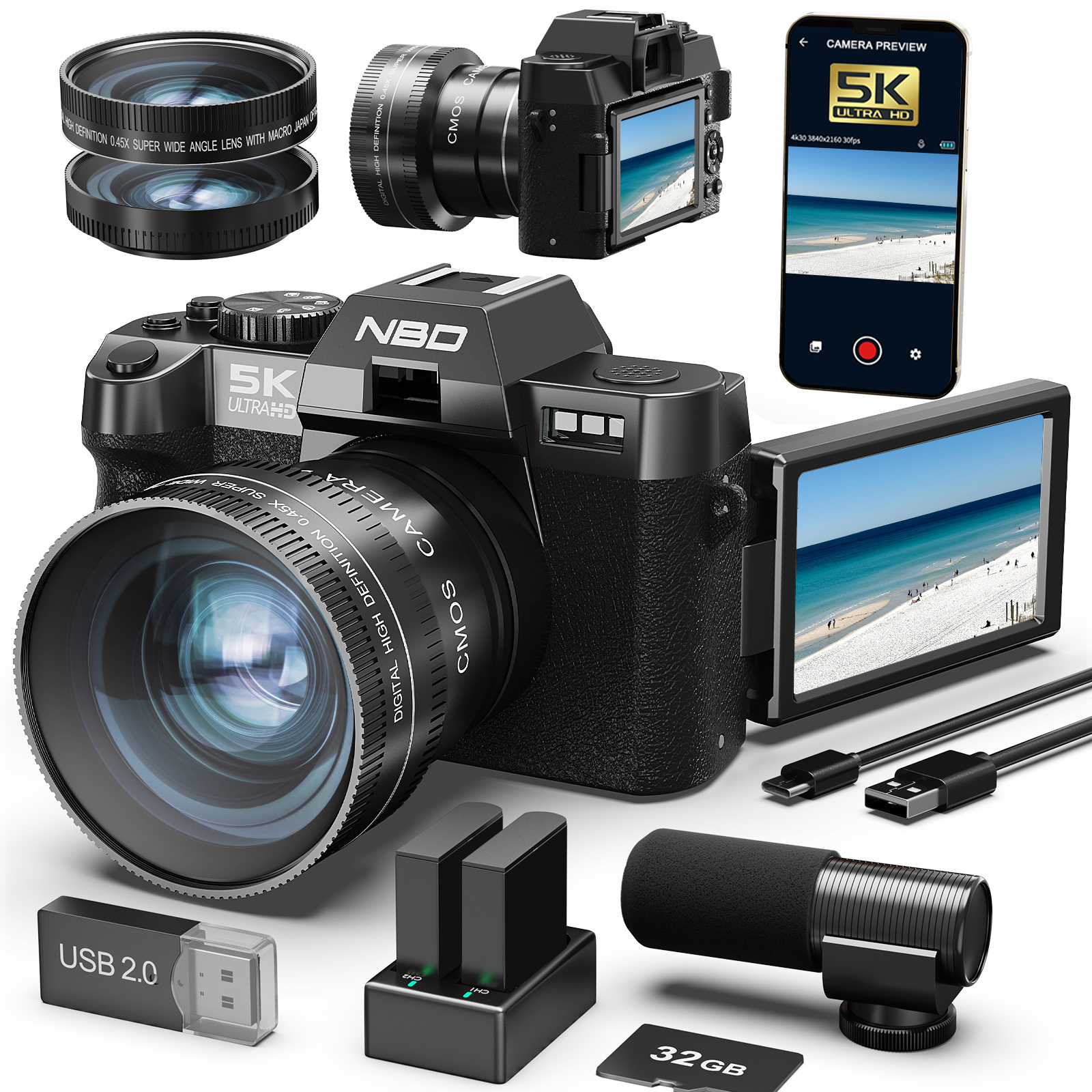 The Korean Lifestyle - NBD Digital Cameras 5K&48MP Photography 16X