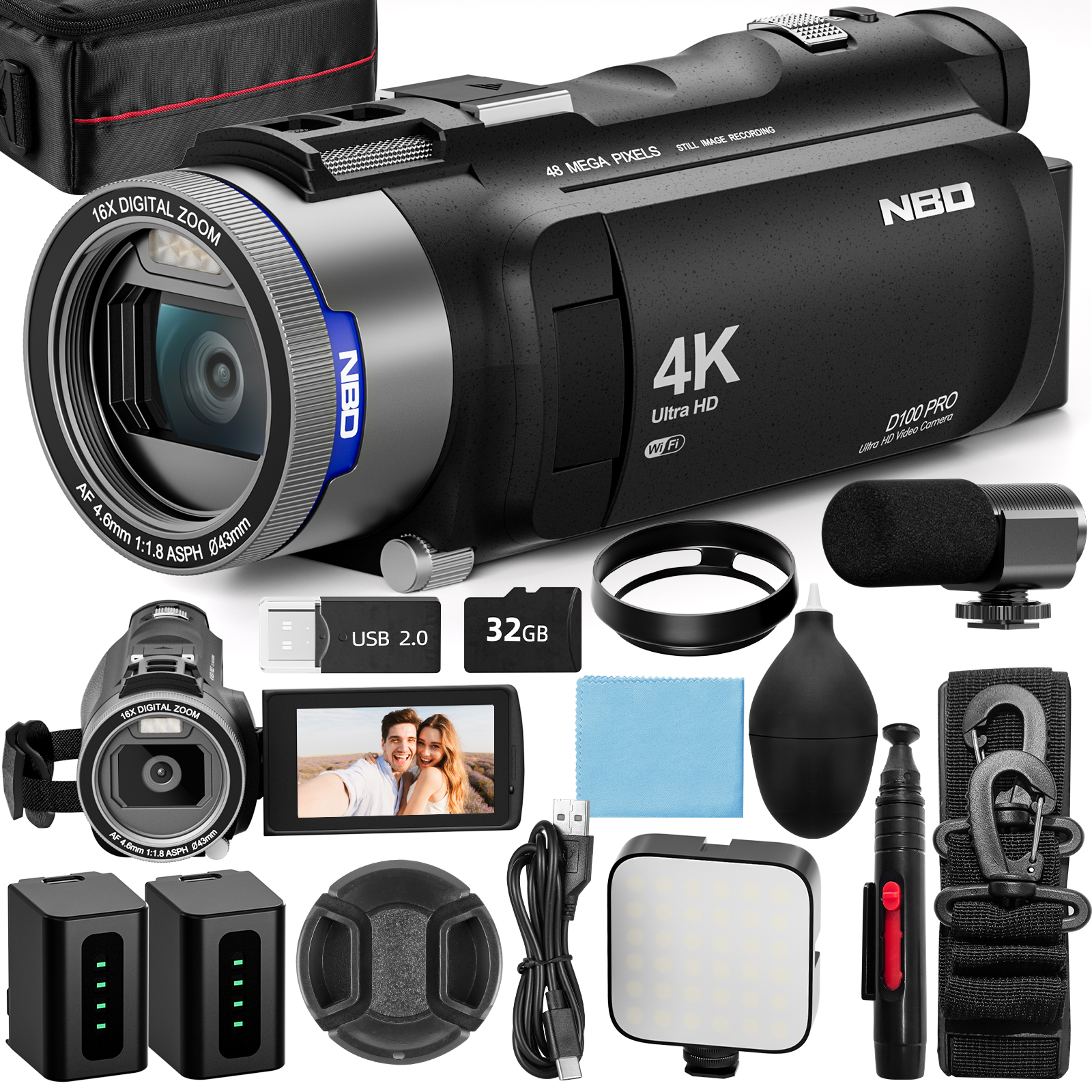 The Korean Lifestyle - NBD 4K HD&48MP Camcorder Video Camera