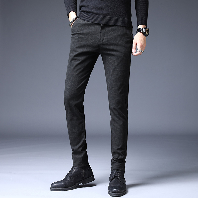 Spring Elastic Men's Casual Pa - Korean Men Lifestyle 리뷰 및 가격