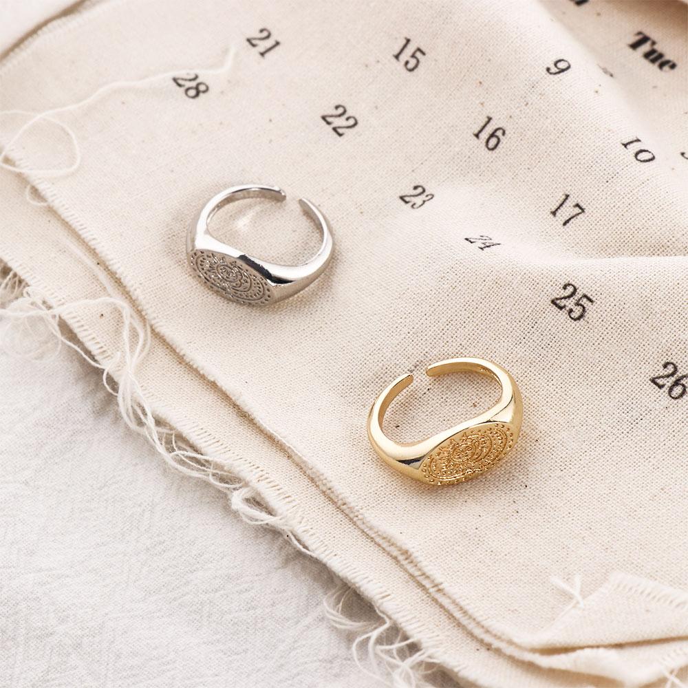 Minimalist Sun Moon Pattern Ri - Korean Women Lifestyle 리뷰 및 가격