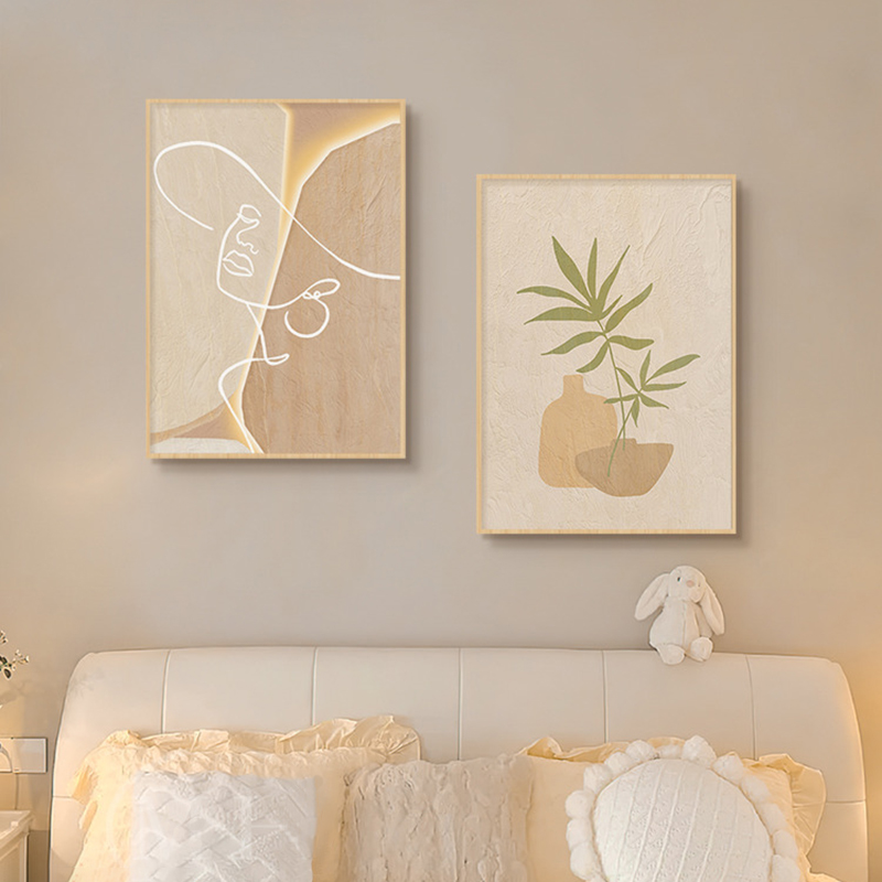 Wooden Cream Style Abstract Li - Korean Lifestyle Aesthetic 리뷰 및 가격
