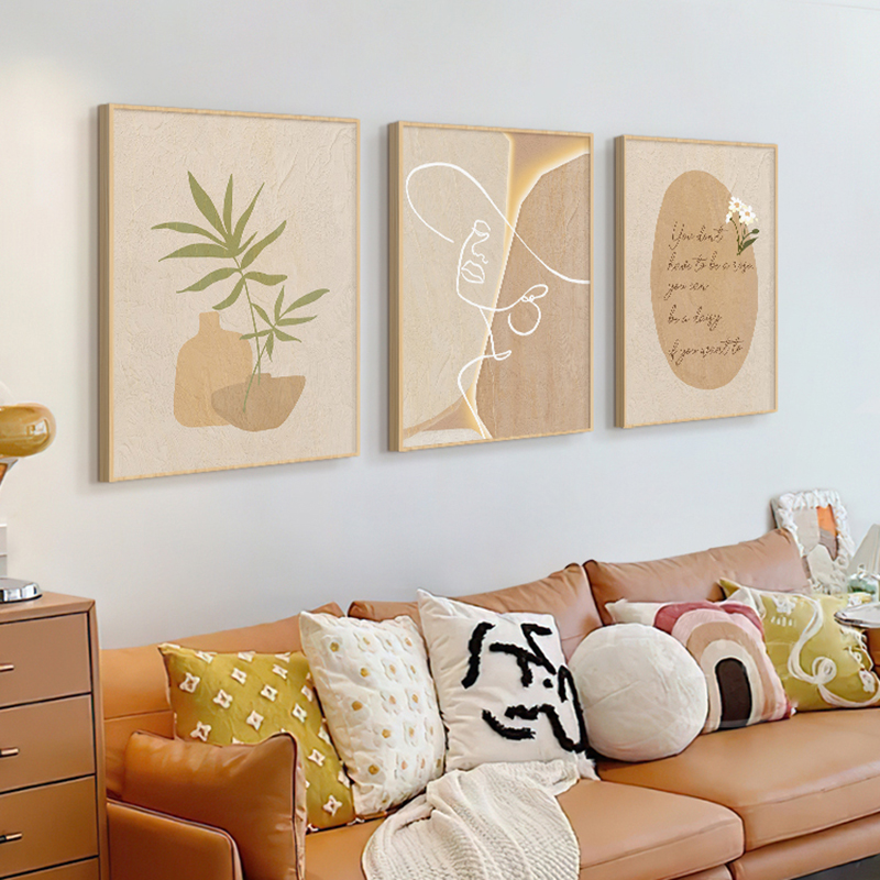 Wooden Cream Style Abstract Li - Korean Lifestyle Aesthetic 리뷰 및 가격
