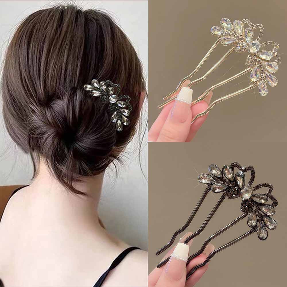 Fashion Rhinestones U-Shaped H - Hanbok Hair Pin 리뷰 및 가격