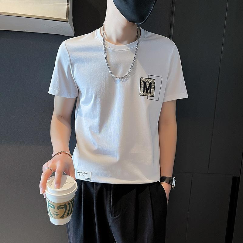 Trendy Men Short Sleeve Top Su - Korean Men Lifestyle 리뷰 및 가격