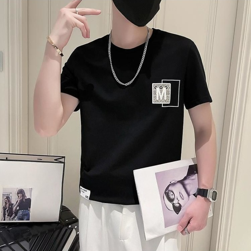 Trendy Men Short Sleeve Top Su - Korean Men Lifestyle 리뷰 및 가격