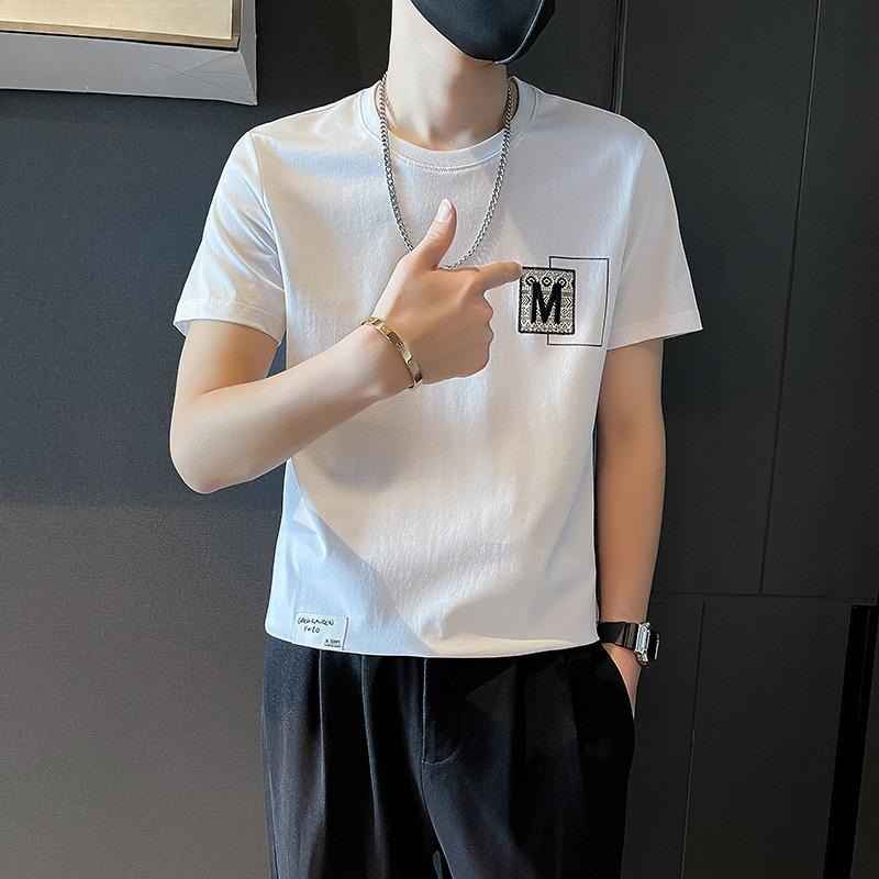 Trendy Men Short Sleeve Top Su - Korean Men Lifestyle 리뷰 및 가격
