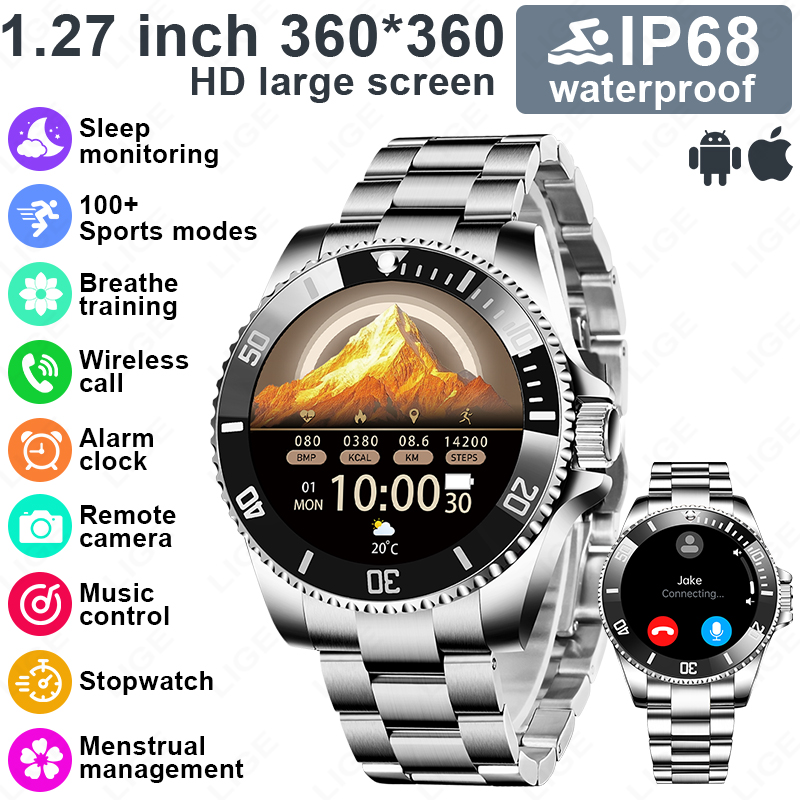 LIGE New Style Luxury Smart Wa - Korean Men Lifestyle 리뷰 및 가격