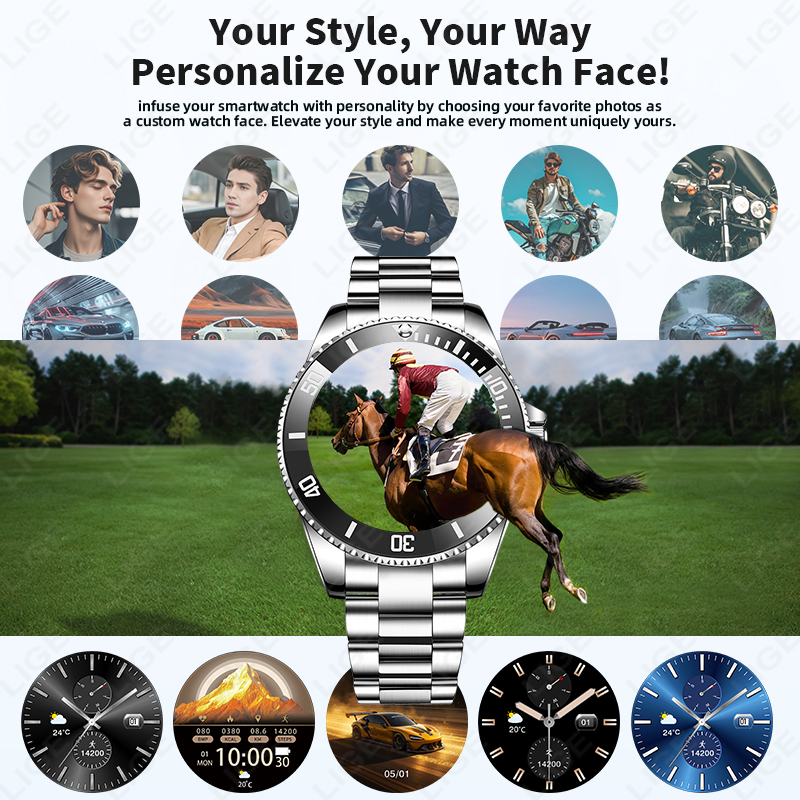 LIGE New Style Luxury Smart Wa - Korean Men Lifestyle 리뷰 및 가격