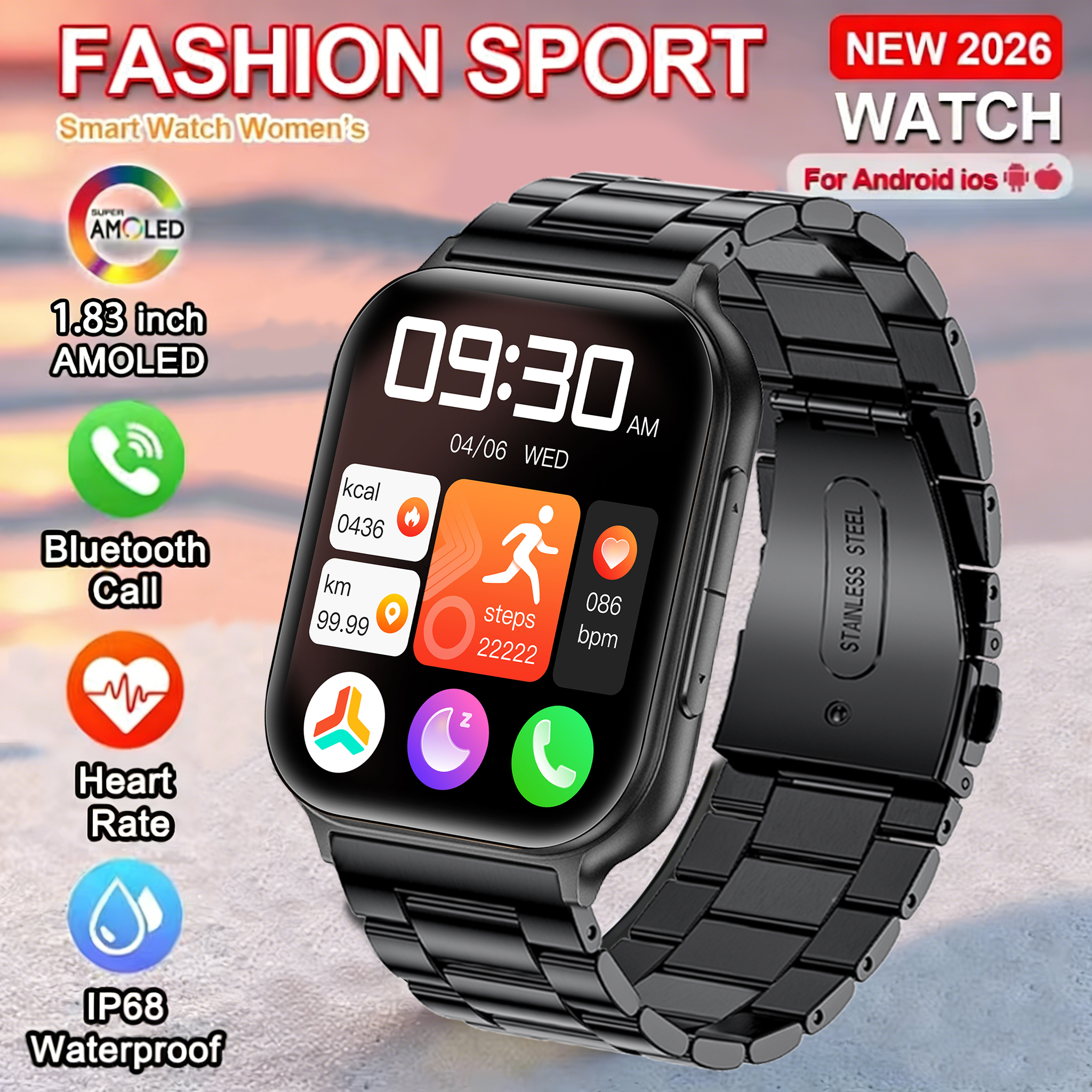 2026 New Style 1.83'' Smart Wa - Korean Men Lifestyle 리뷰 및 가격