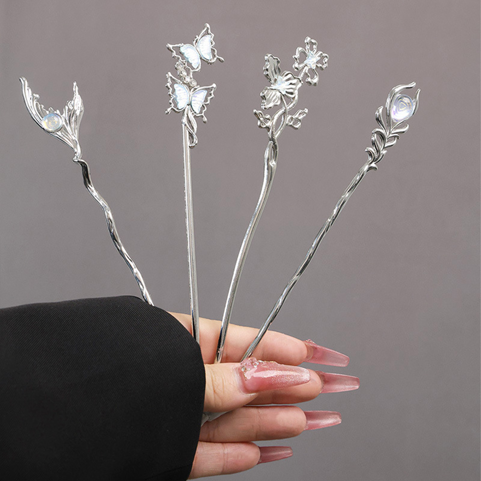 Metal Butterfly Hair Sticks Ch - Hanbok Hair Pin 리뷰 및 가격