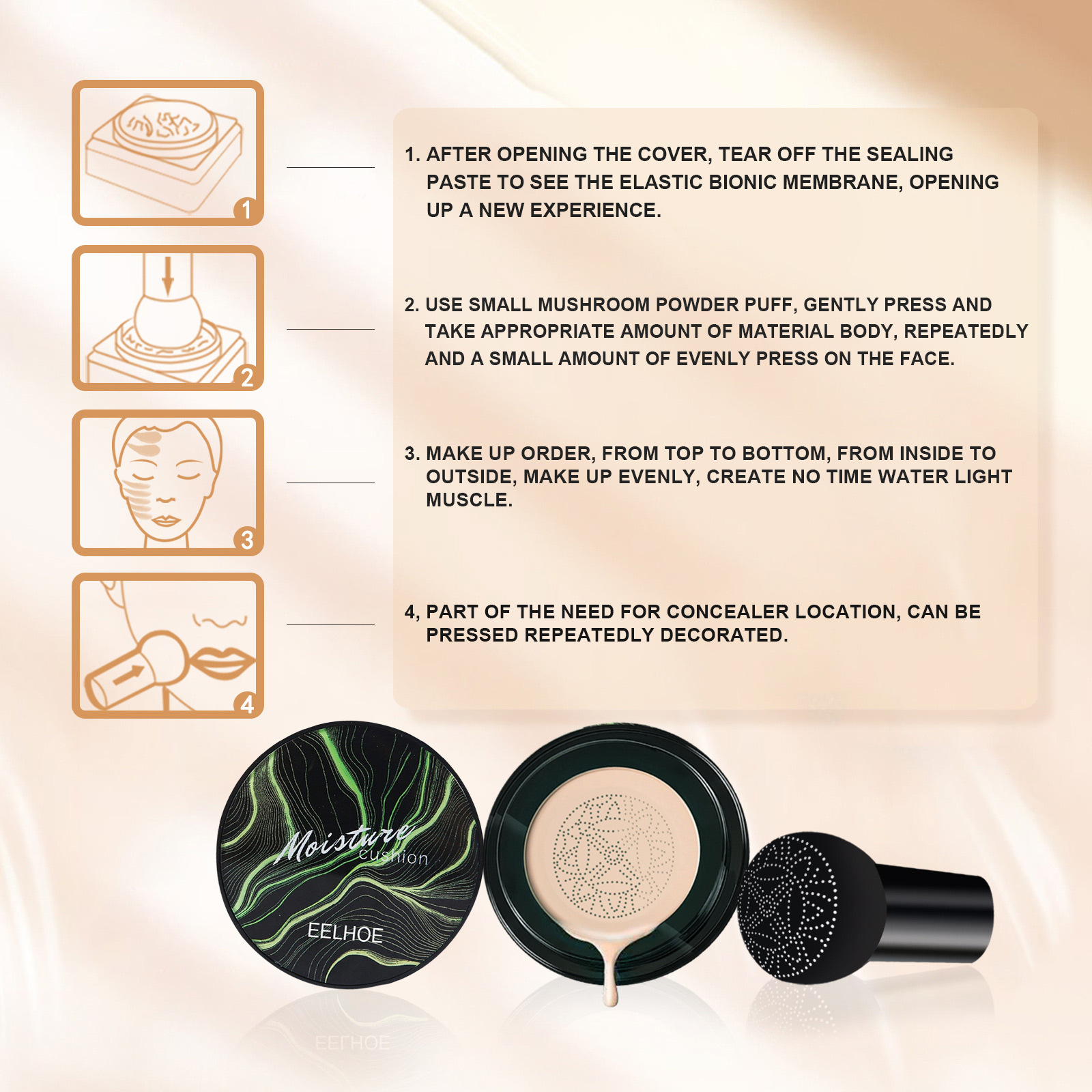 EELHOE Mushroom Head Air Cushi - Bb Cushion Korean 리뷰 및 가격
