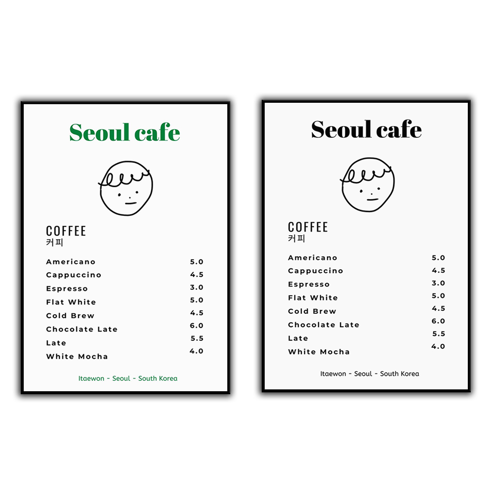 Seoul Cafe Print Wall Art Prin - Korean Lifestyle Aesthetic 리뷰 및 가격