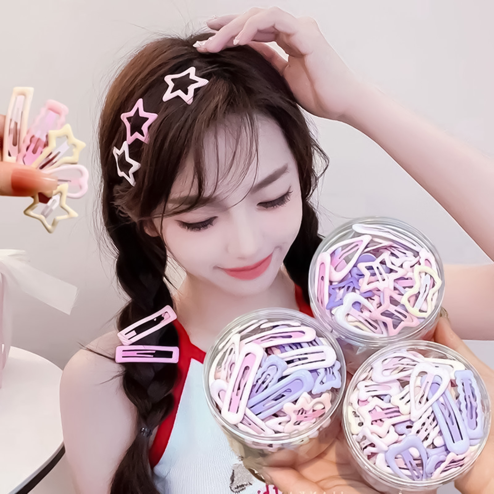 3PCS Sweet Style Headwear Pins - The Korean Lifestyle 리뷰 및 가격