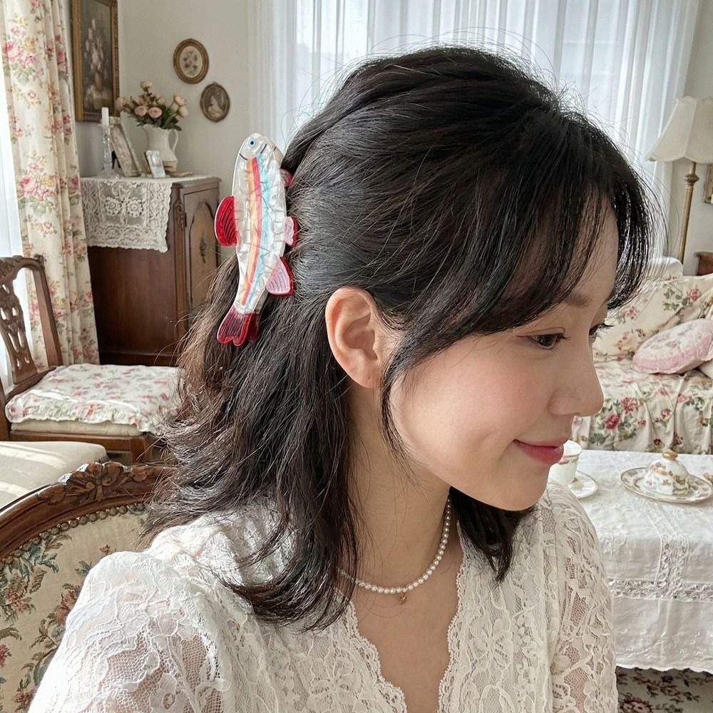Hairpin Ocean Animal Hair Claw - Korean Women Lifestyle 리뷰 및 가격
