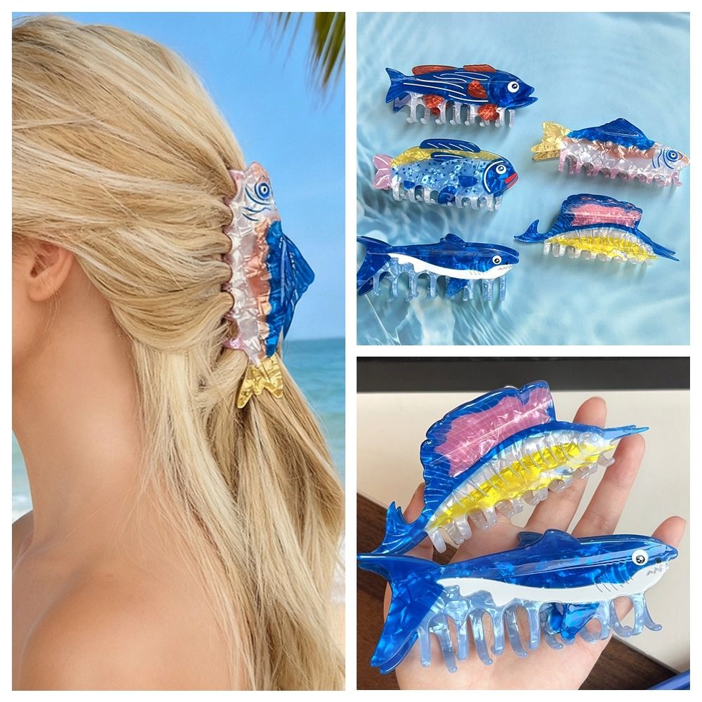 Hairpin Ocean Animal Hair Claw - Korean Women Lifestyle 리뷰 및 가격