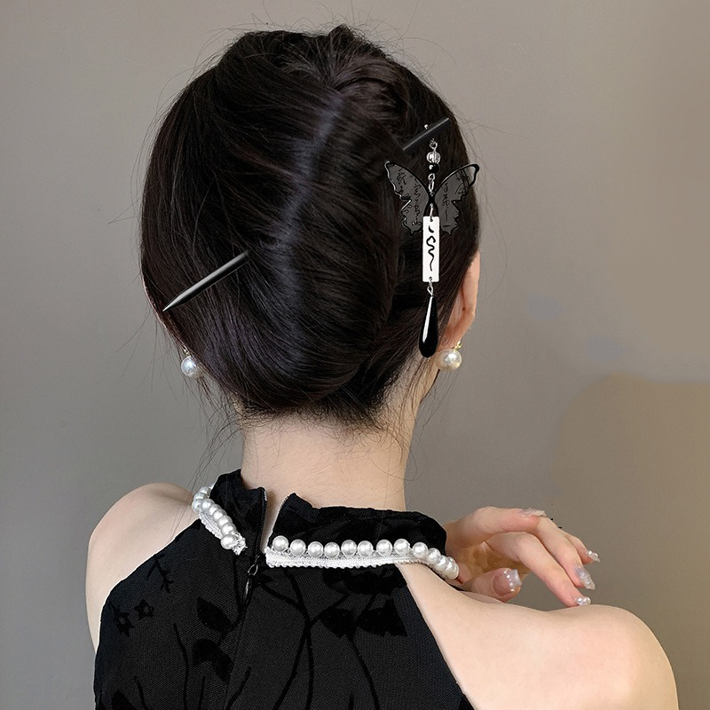 1pc Chinese Ancient Style Ink  - Hanbok Hair Pin 리뷰 및 가격