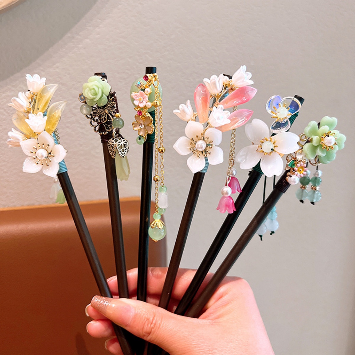Exquisite Flower Tassel Wooden - Hanbok Hair Pin 리뷰 및 가격