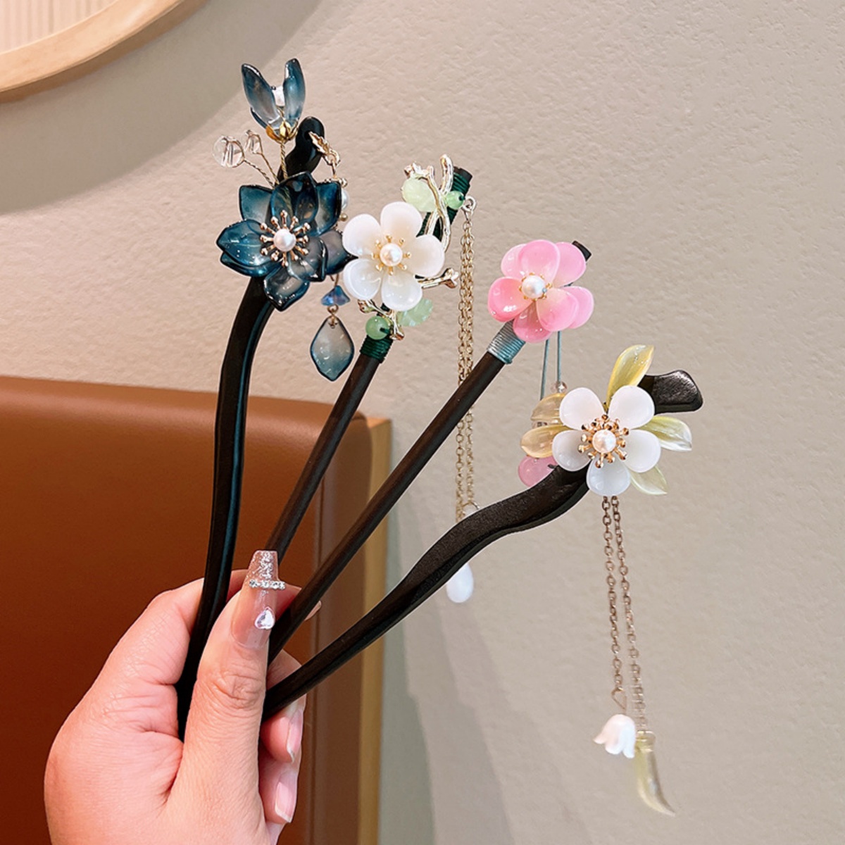 Exquisite Flower Tassel Wooden - Hanbok Hair Pin 리뷰 및 가격